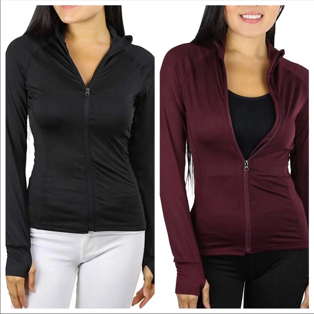 2 Form Fitting Jackets, Medium, Euc - image 1